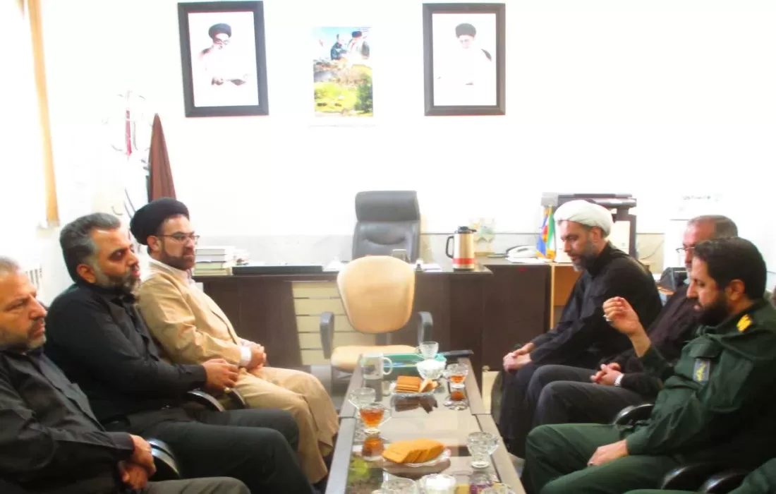 برگزاری جلسه هماهنگی جهاد تبیین سپاه ناحیه محمد رسول الله (ص) شیراز با امام جمعه شمال‌غرب